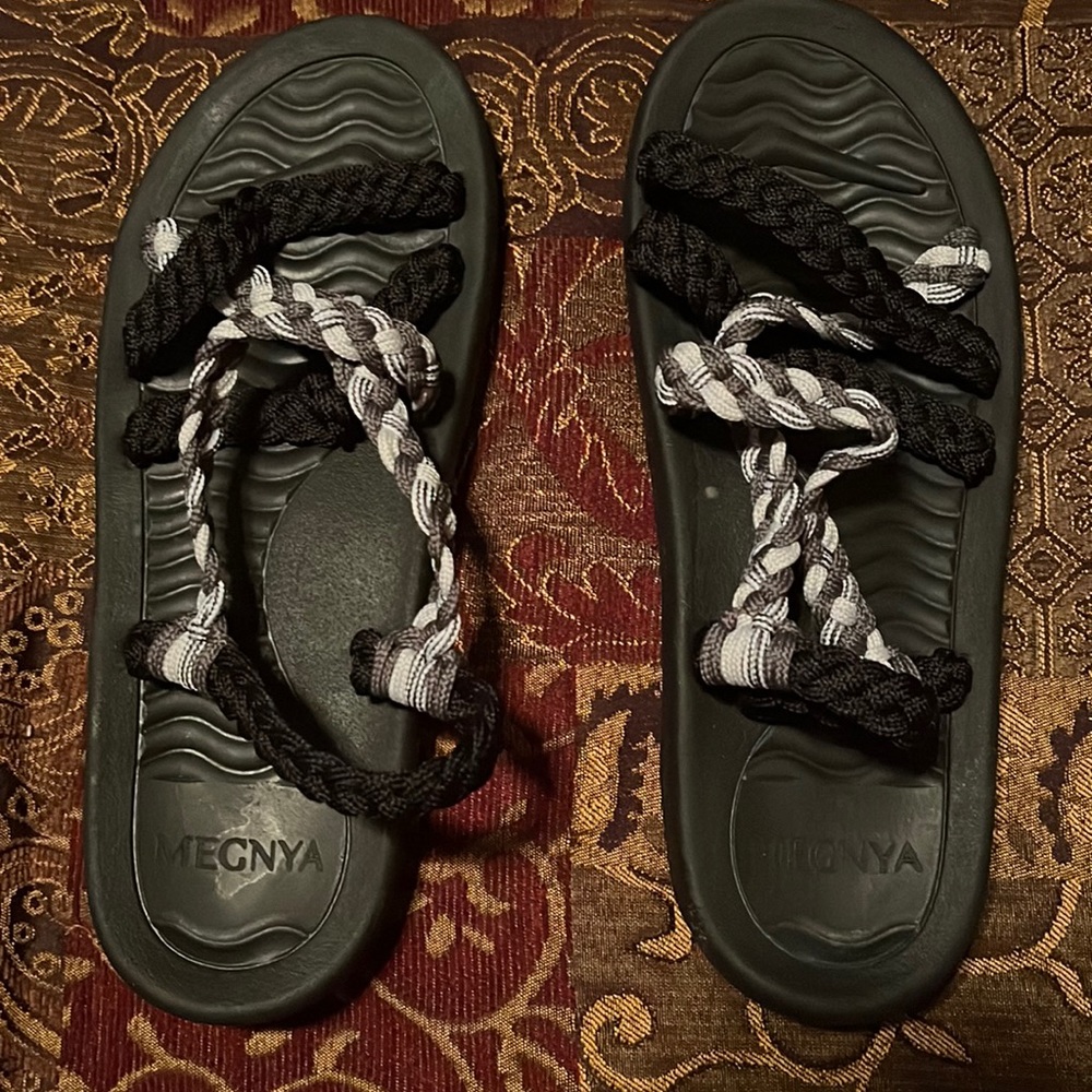 Megnya Braided Sandals.